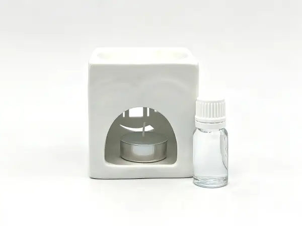 白色方形陶瓷香薰炉